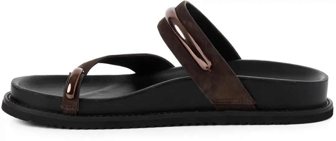 Tamaris 1-27415-46 Leren Slippers Dames - 36 - Bruin - afbeelding 4 van 6