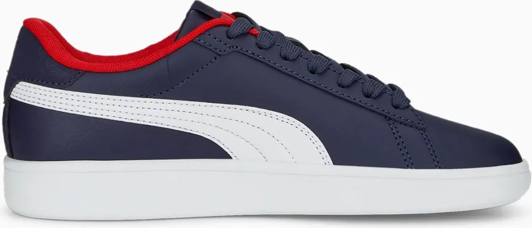 PUMA Smash 3.0 Sneakers Junior 37 - Navy/Wit/Rood - afbeelding 5 van 6