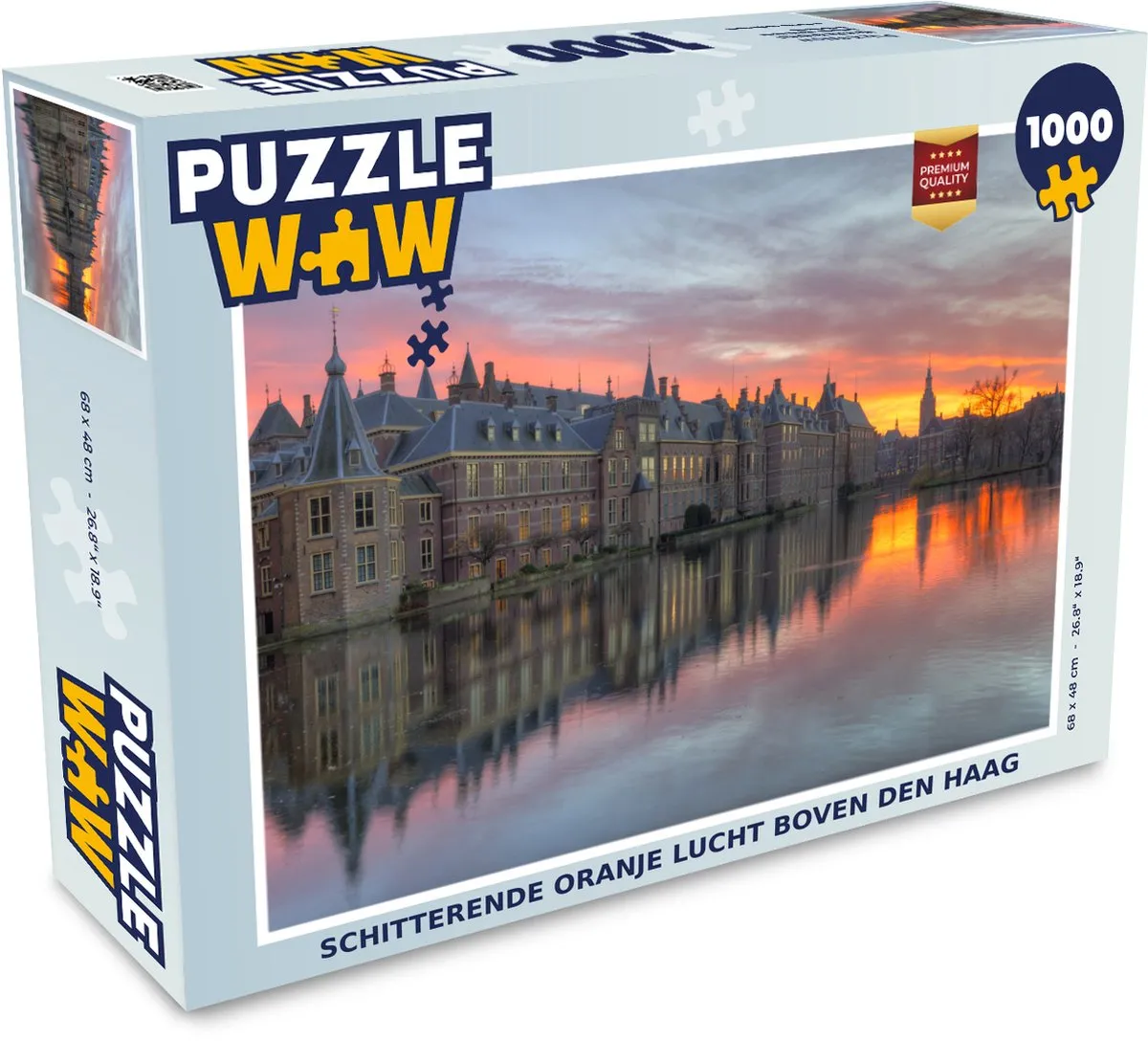 PuzzleWow Legpuzzel Den Haag Binnenhof 1000 Stuks - Multicolor