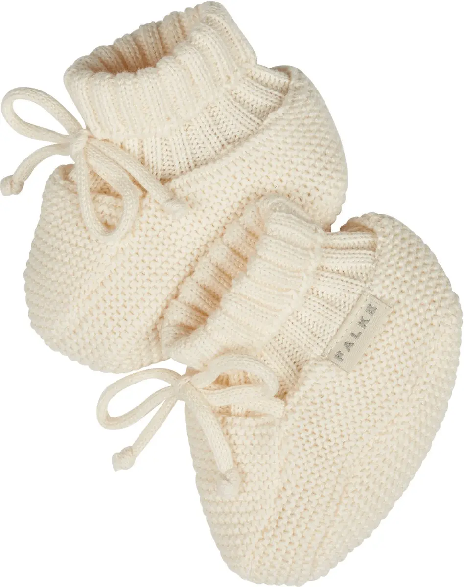 FALKE Knitted Bootsock eenkleurig katoen sokken baby beige
