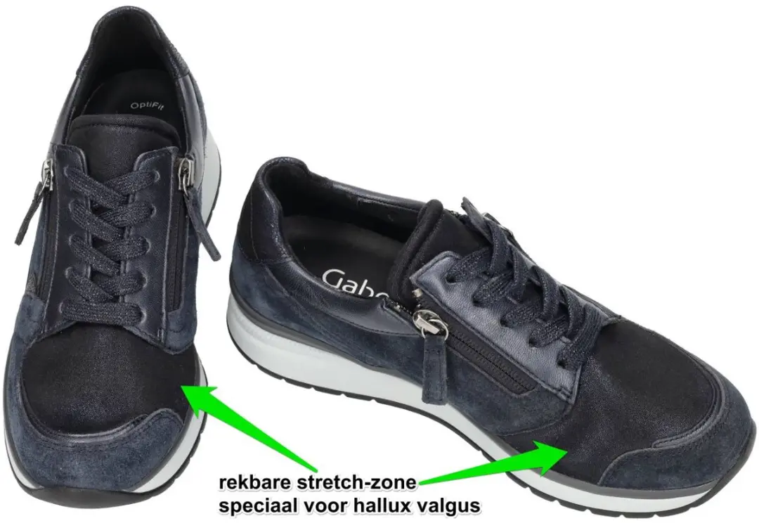 Gabor Dames Sneakers - Donkerblauw - Maat 37 - afbeelding 6 van 6
