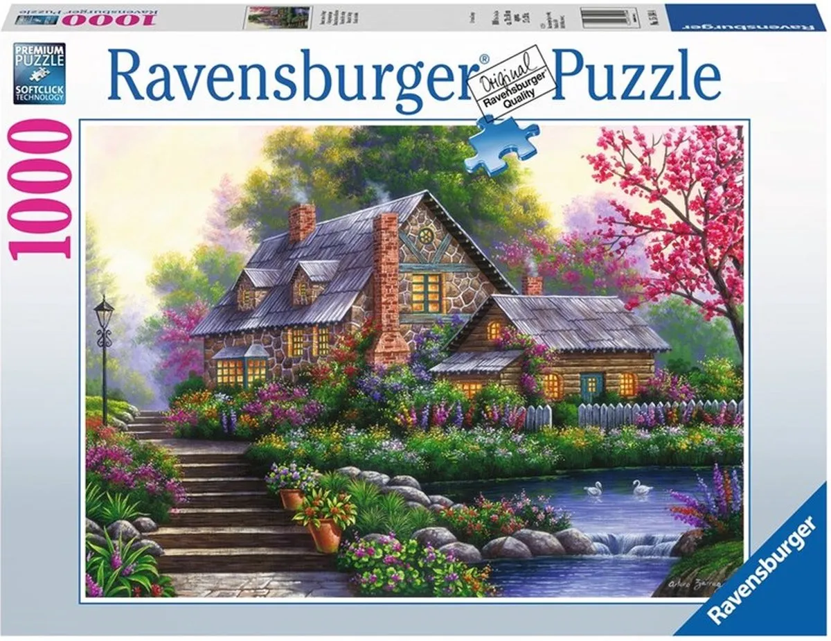 Ravensburger Romantische Cottage Puzzel 1000 Stuks