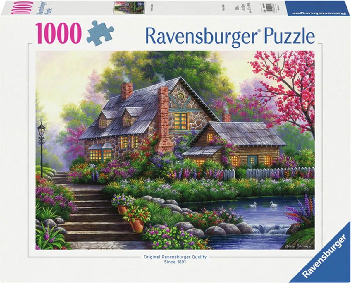 Ravensburger Romantische Cottage Puzzel 1000 Stuks