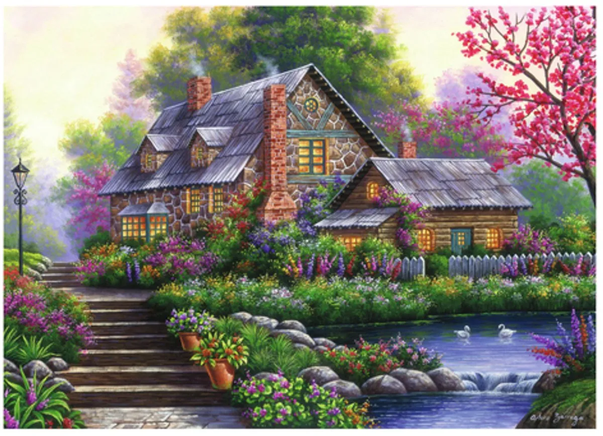 Ravensburger Romantische Cottage Puzzel 1000 Stuks