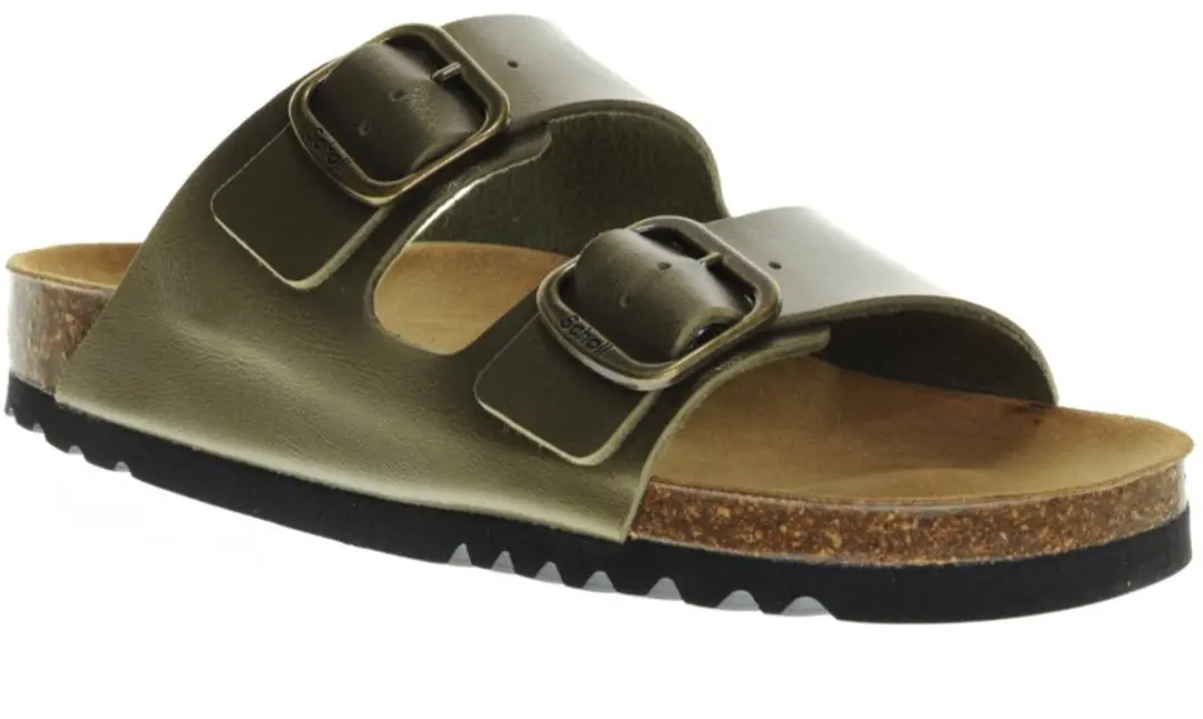 Slipper Scholl Women Josephine Metal Khaki-Schoenmaat 36