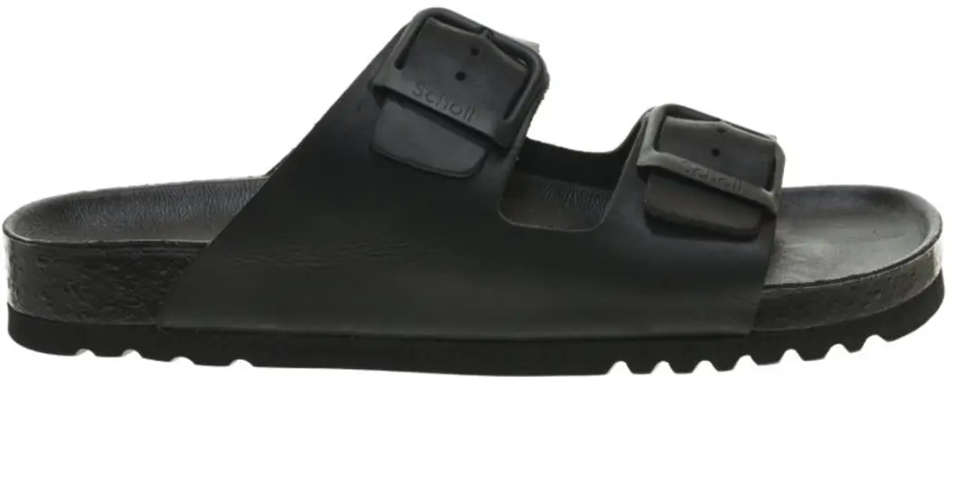 Full Black Leather Slipper Scholl Jullien maat 41