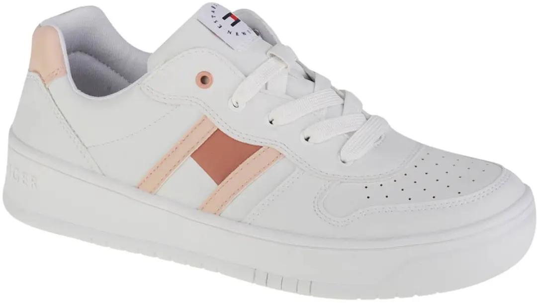 Tommy Hilfiger Low Cut Lace-Up Sneaker, voor meisje, Wit, Sneakers, maat: 36