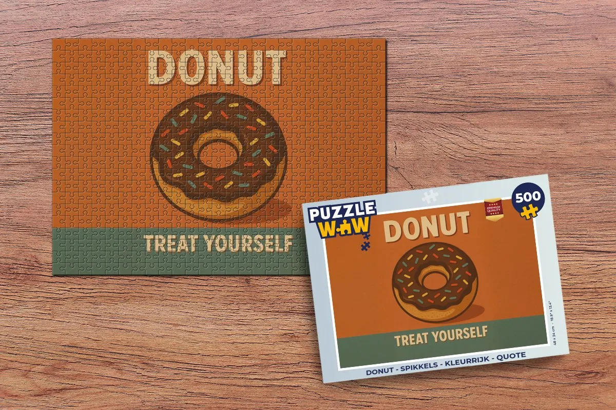 PuzzleWow Donut Spikkels Legpuzzel 500 Stuks - MPN 8721373928044