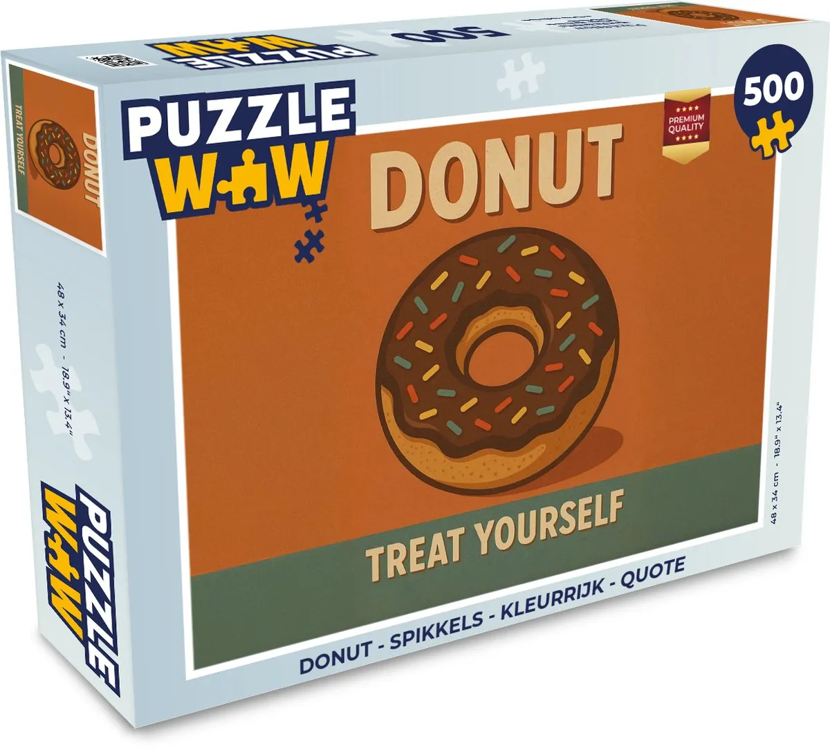 PuzzleWow Donut Spikkels Legpuzzel 500 Stuks - MPN 8721373928044