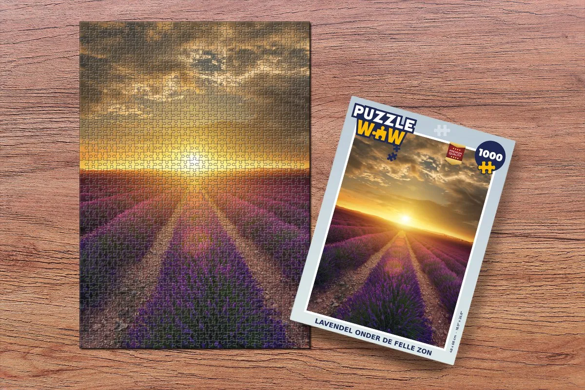 PuzzleWow Frankrijk Legpuzzel 1000 Stuks - Multicolor