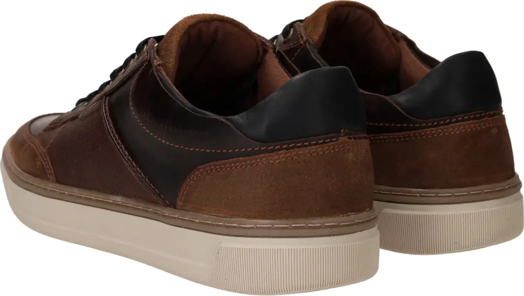 PS Poelman Heren Sneakers - Bruin - Maat 44 - afbeelding 5 van 6