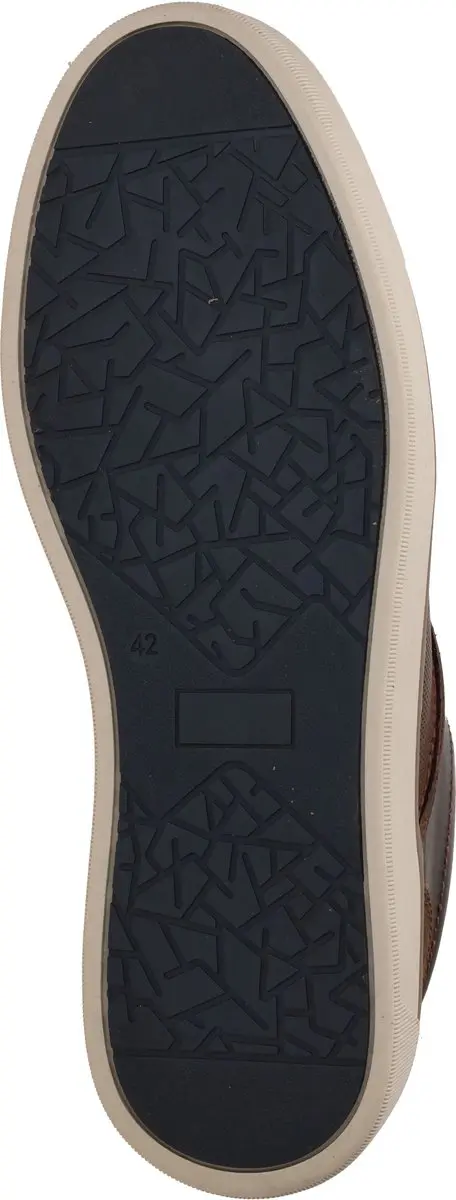 PS Poelman Heren Sneakers - Bruin - Maat 44 - afbeelding 4 van 6