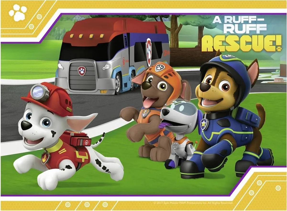 Ravensburger PAW Patrol 4-in-1 Puzzel - Multicolor