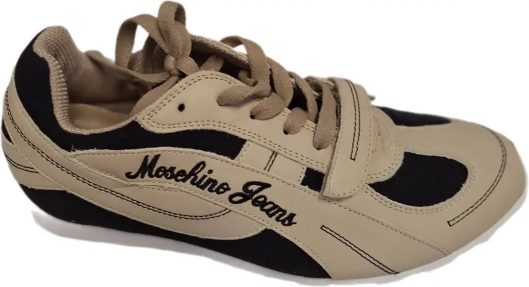 MOSCHINO SNEAKER-D.RUNNING-ECRU/NOIR-SIZE 41