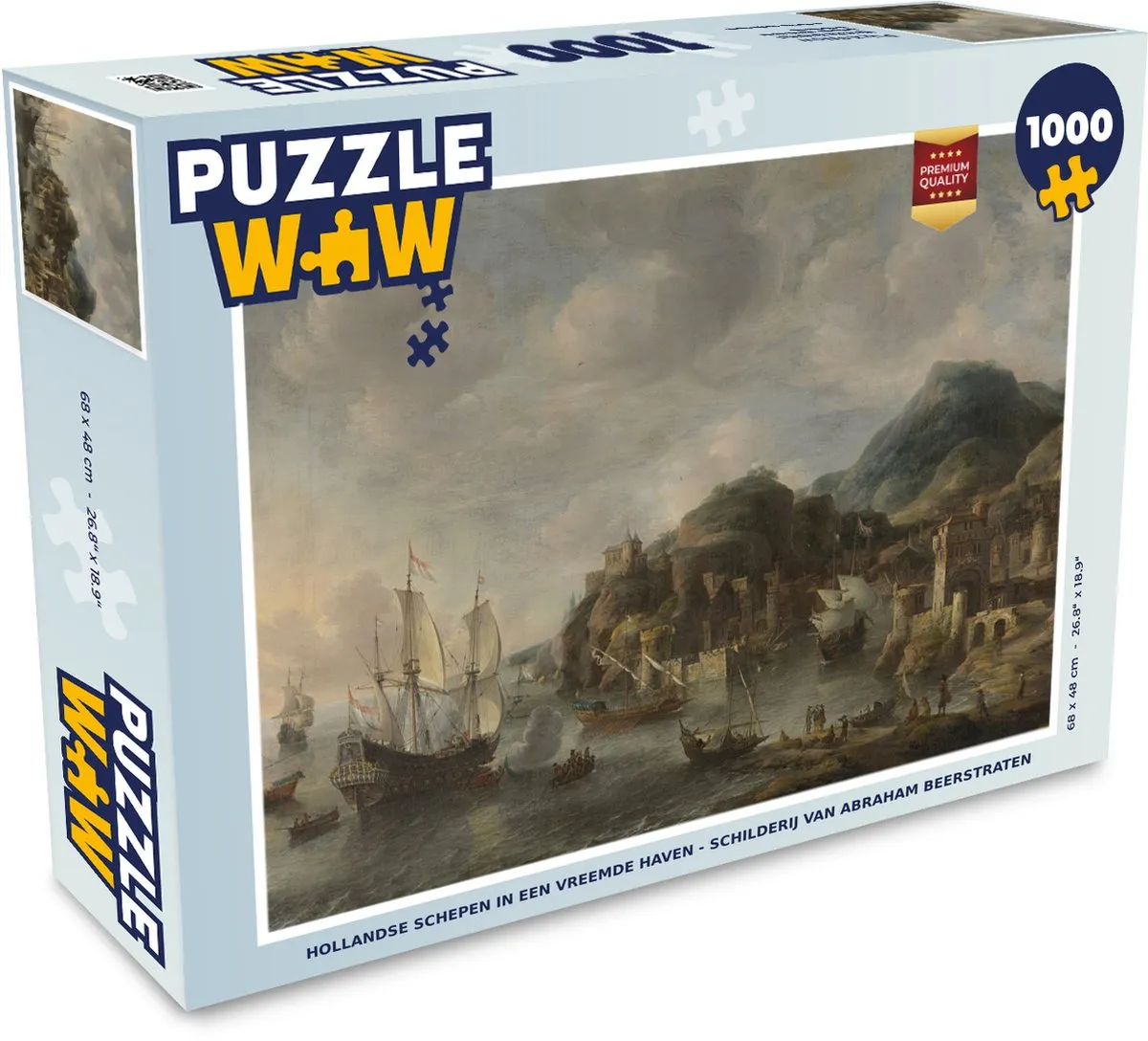 PuzzleWow Legpuzzel Hollandse Schepen 1000 Stuks - Multicolor