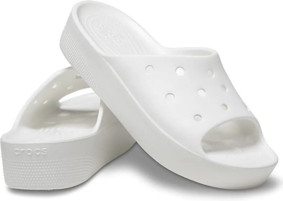 Crocs Classic Platform Dames Klapki Wit EU 39-40