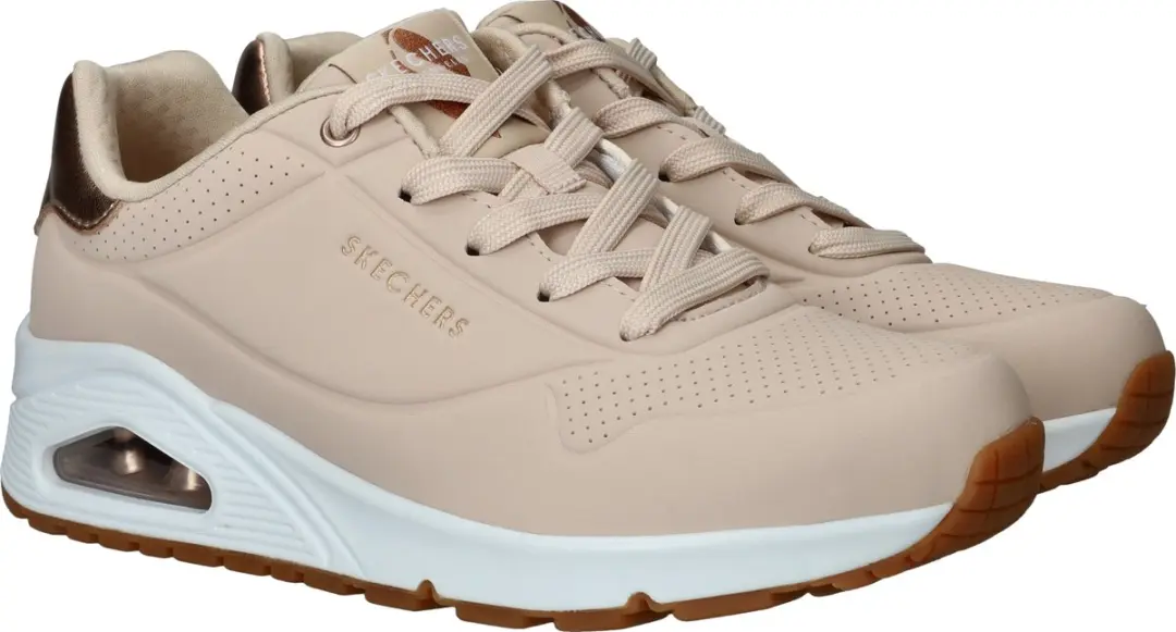 Skechers UNO 101268 Dames Sneakers - Naturel - afbeelding 4 van 6