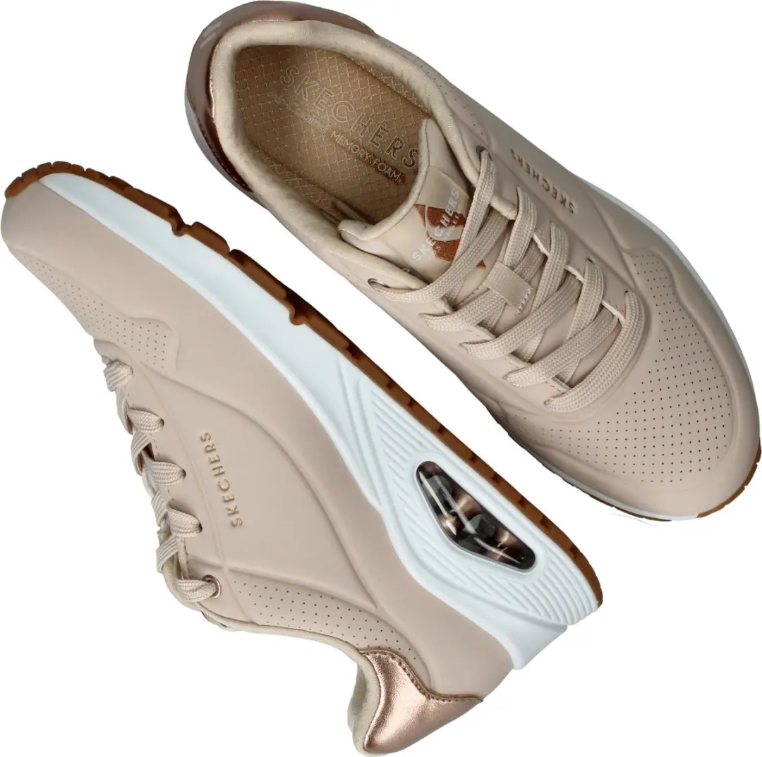 Skechers UNO 101268 Dames Sneakers - Naturel - afbeelding 6 van 6