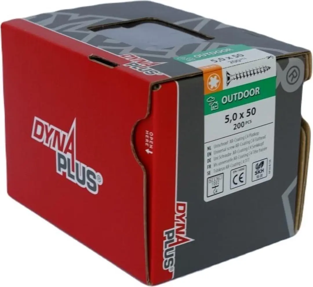 Dynaplus Unischroeven Torx 25 5x50mm - 200 Stuks - afbeelding 6 van 6