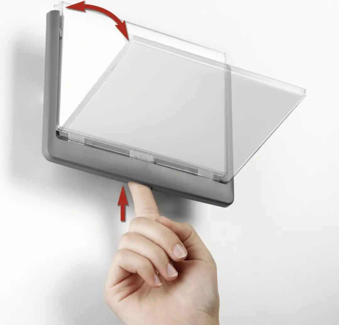 Durable Deurnaamhouder Click Sign 149x105cm - Zilvergrijs - afbeelding 2 van 6