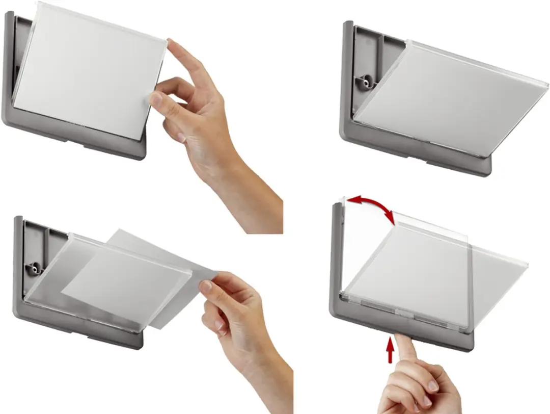 Durable Deurnaamhouder Click Sign 149x105cm - Zilvergrijs - afbeelding 6 van 6