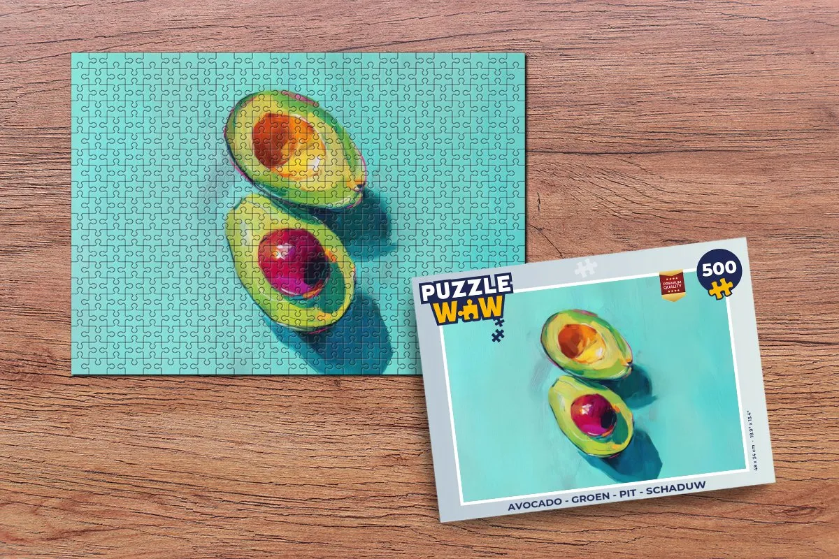 PuzzleWow Avocado Legpuzzel 500 Stuks - Groen