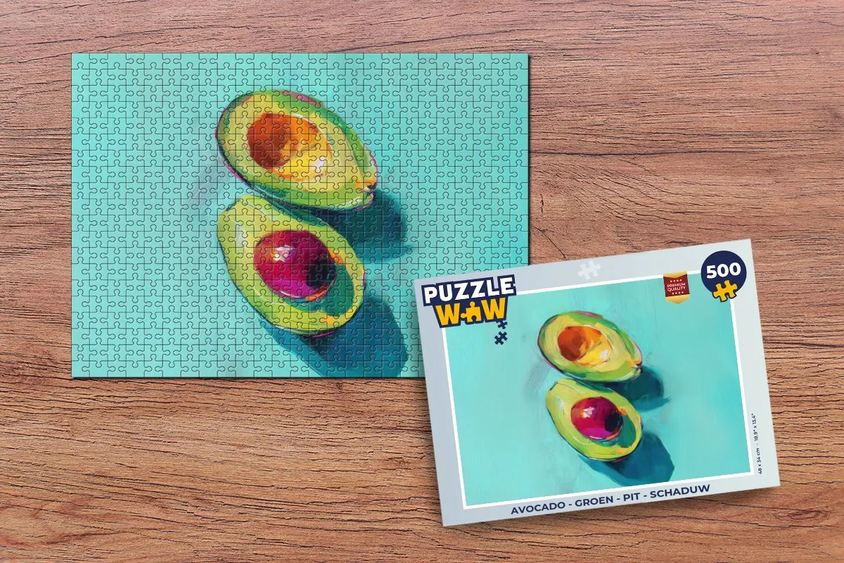 PuzzleWow Avocado Legpuzzel 500 Stuks - Groen