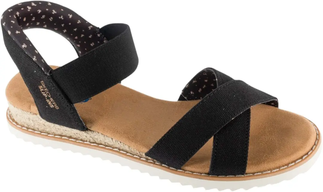 Skechers Desert Kiss-Golden Lily, Vrouwen, Zwart, Sandalen, maat: 36,5