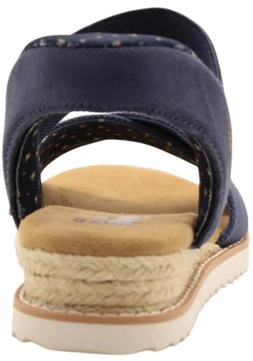 Skechers Desert Kiss Golden Lily Dames Sandalen - Navy - afbeelding 6 van 6