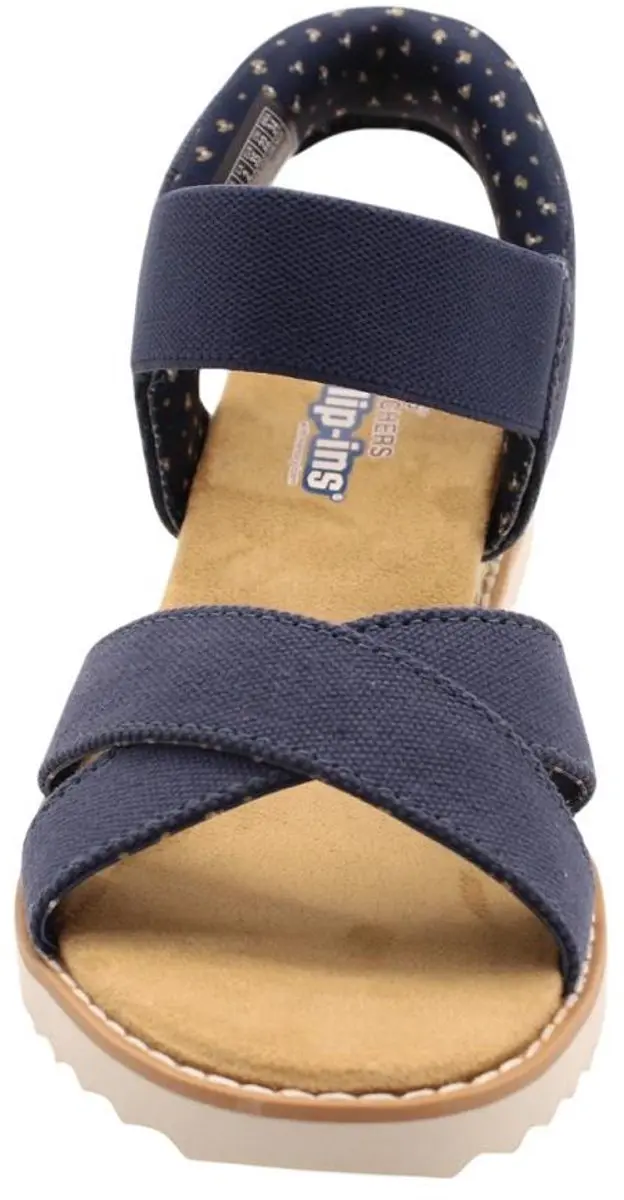 Skechers Desert Kiss Golden Lily Dames Sandalen - Navy - afbeelding 4 van 6