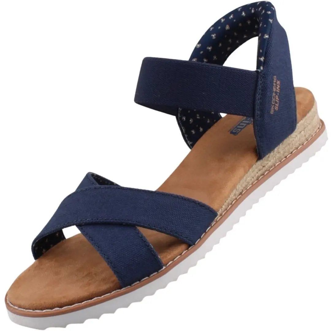Skechers Desert Kiss Golden Lily Dames Sandalen - Navy - afbeelding 2 van 6