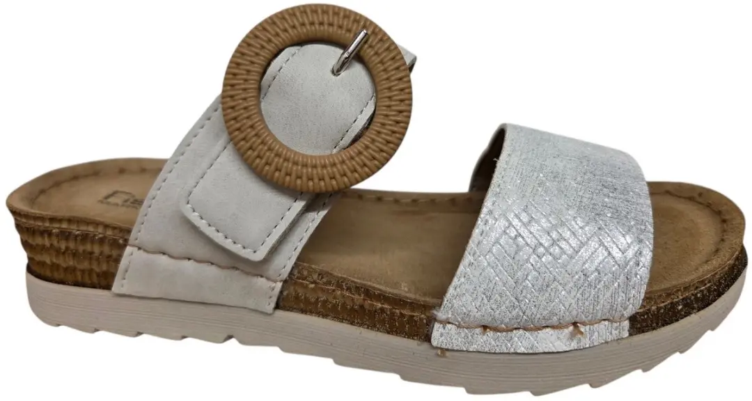 Fischer 556207 Slippers Dames - Zilver - 40 - afbeelding 2 van 5