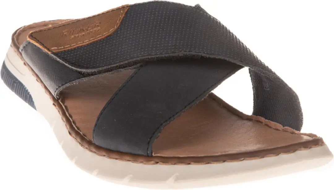 Rieker Slippers Blauw Synthetisch 44 - afbeelding 3 van 6