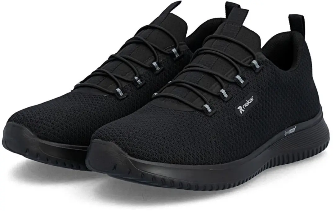 Rieker Heren Instap Sneaker Low B9655-00 Black Blue
