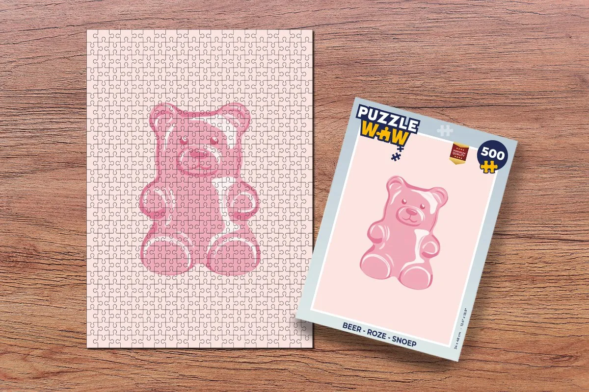 PuzzleWow Beer Roze Legpuzzel 500 Stuks - MPN 8721169399287