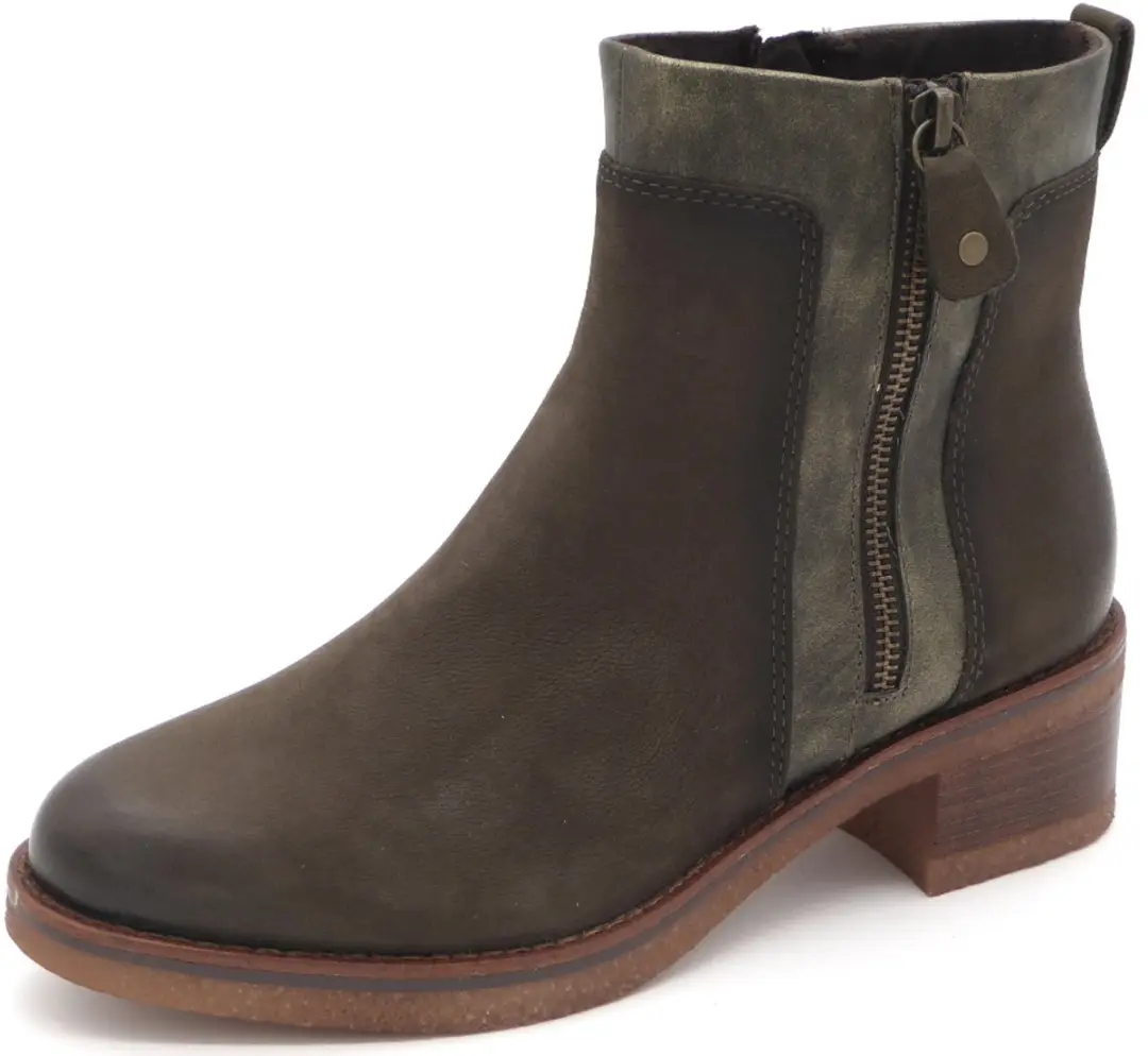 Marco Tozzi Dames Enkellaars -25064-726 Kakigroen