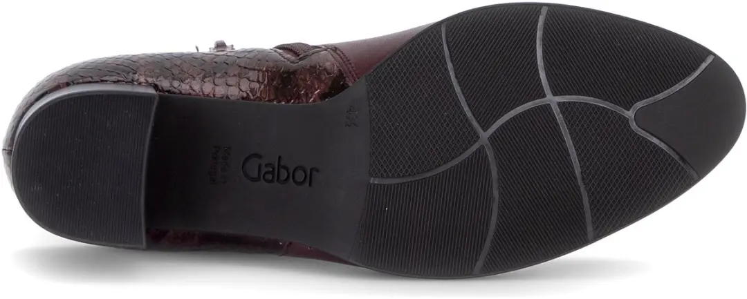 Gabor Dames Enkellaarsjes 38 - Bordeaux