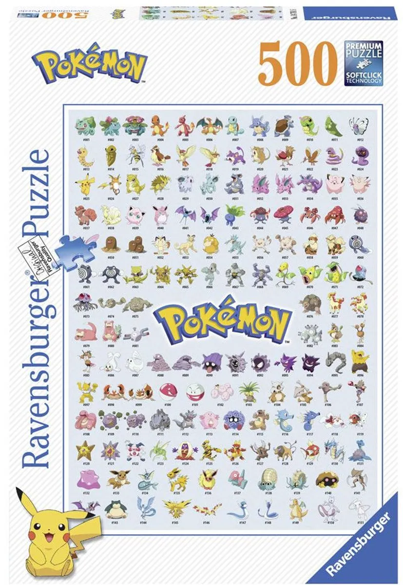 Ravensburger Pokémon Legpuzzel 500 Stuks - 12000511