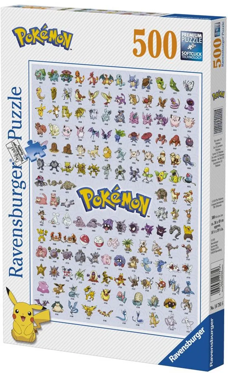 Ravensburger Pokémon Legpuzzel 500 Stuks - 12000511 - afbeelding 6 van 6