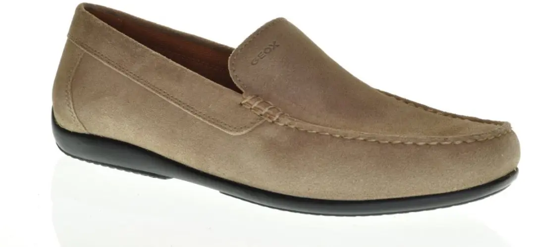 Geox Ascanio Heren Mocassin Leder Daim Beige maat 39