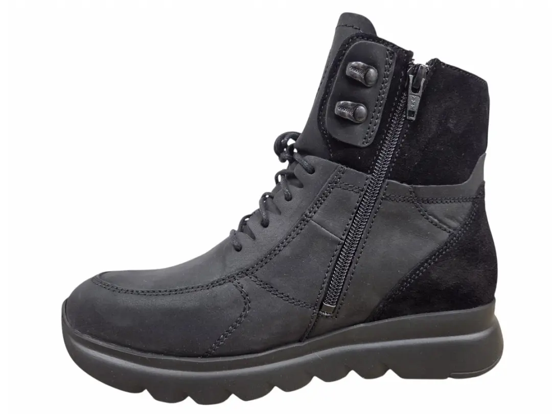 Wolky Grenada HV Veterschoenen - Zwart Nubuck - 41