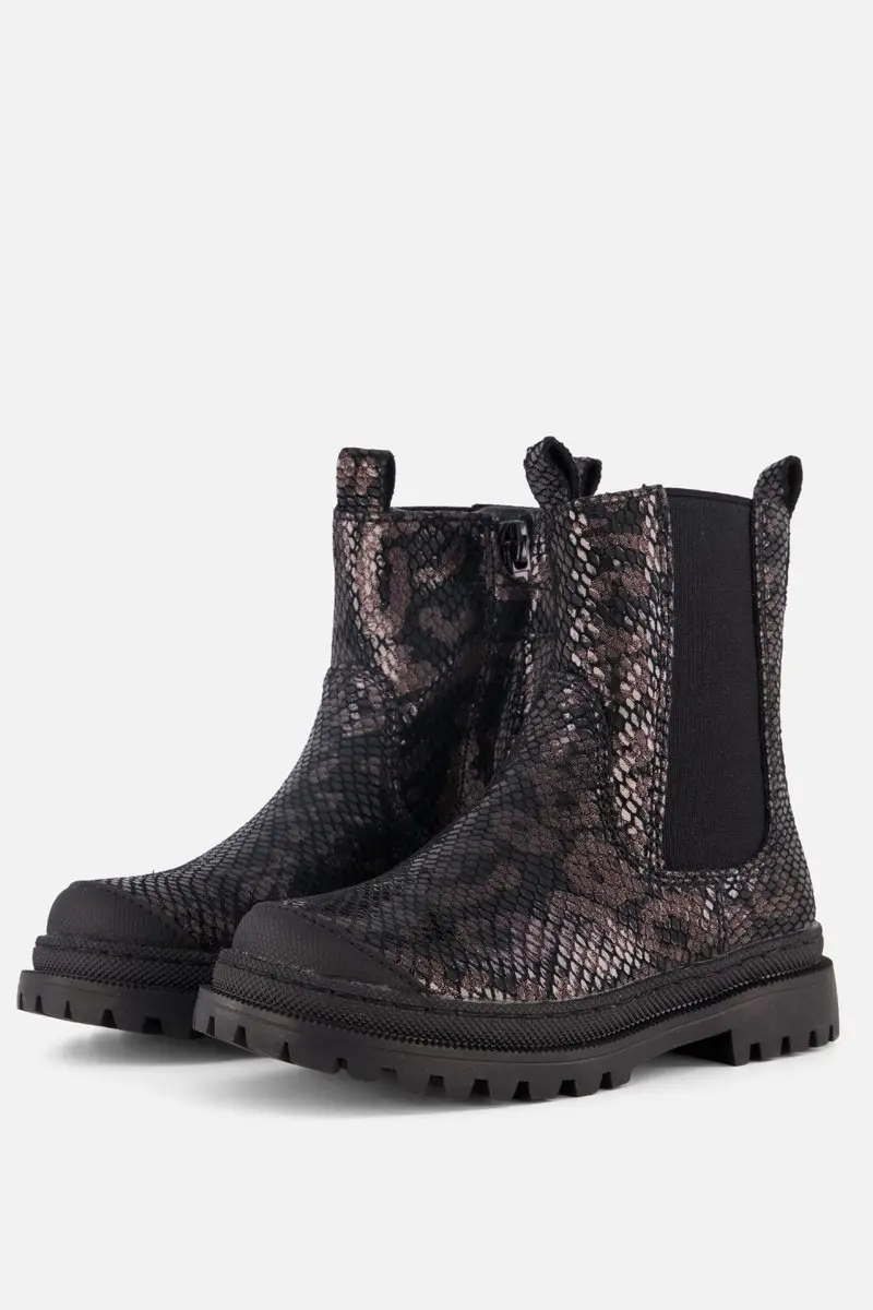 Shoesme New Tank Chelsea boots zwart Leer