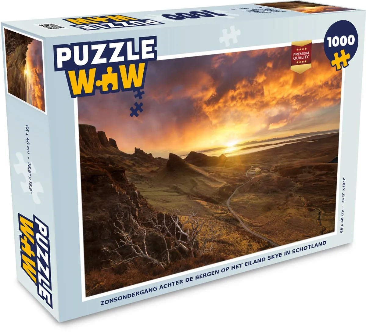 PuzzleWow Legpuzzel Skye - 1000 Stuks - Multicolor