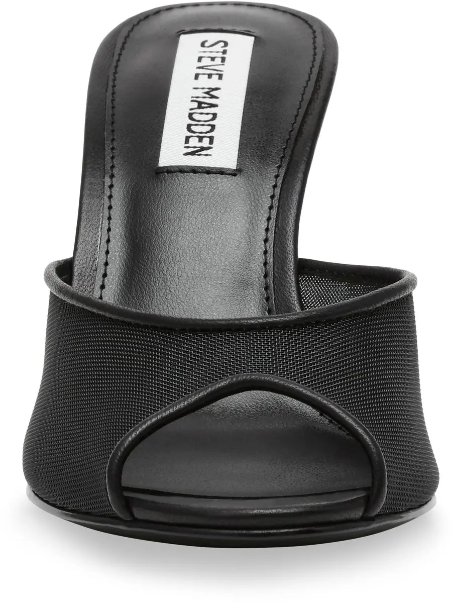Steve Madden Rollout-M Dames Sandalen - 38 - Zwart gaas