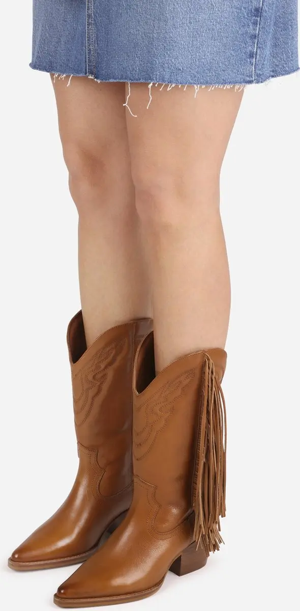 Bronx Jukeson Dames Western Laarzen - Bruin - 40