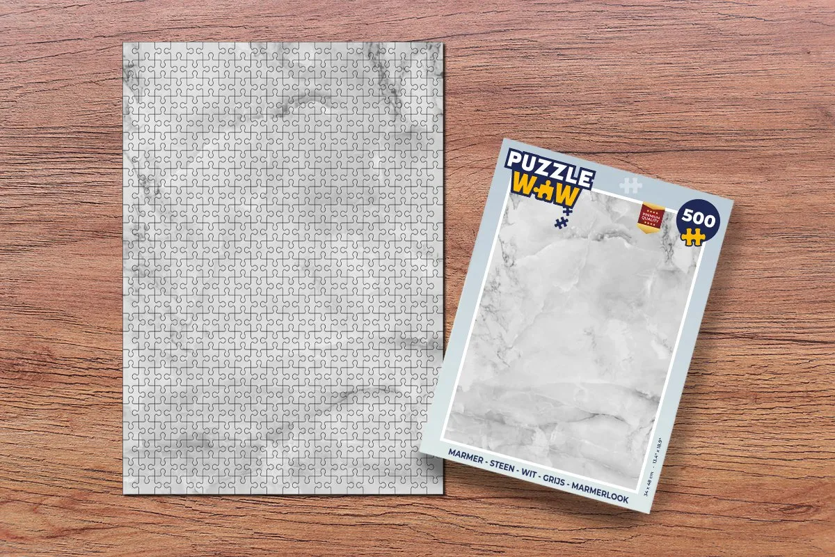 PuzzleWow Marmerlook Legpuzzel 500 Stuks - Multicolor