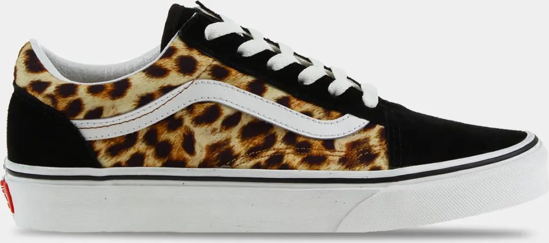 Vans Old Skool Zwart/Leopard Dames