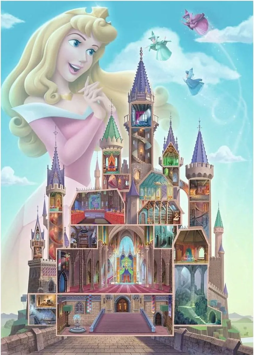 Ravensburger Disney Kasteel Aurora Puzzel 1000 Stuks - Multicolor