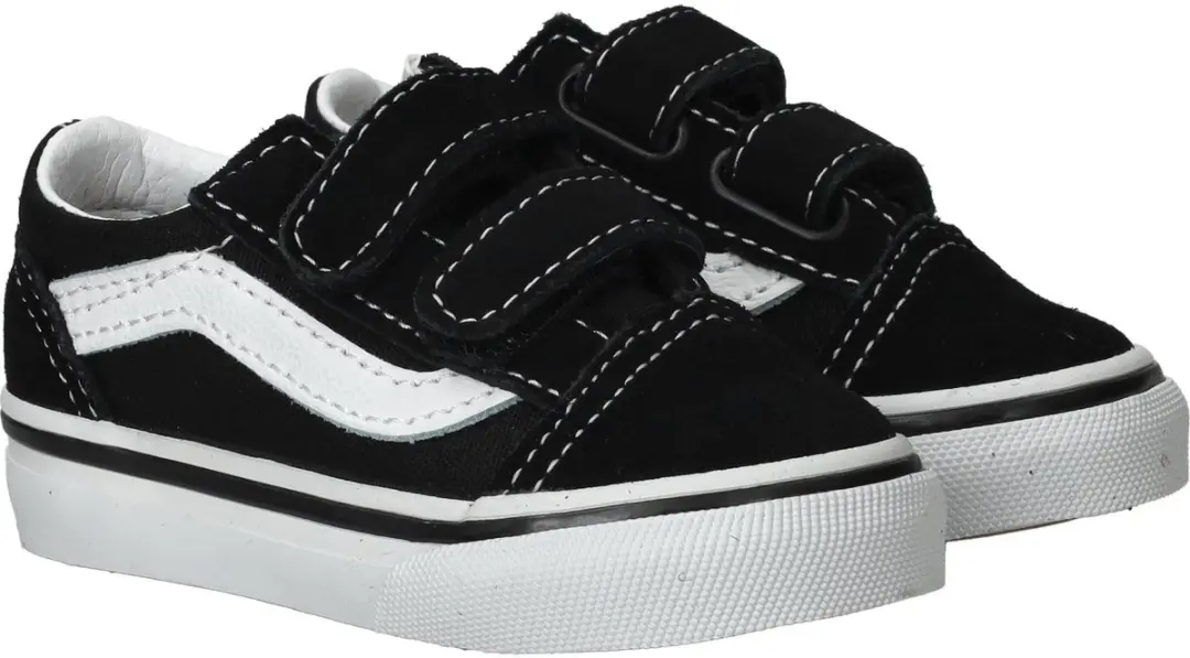 Vans Old Skool V Junior Sneakers - 20 - Zwart/Wit