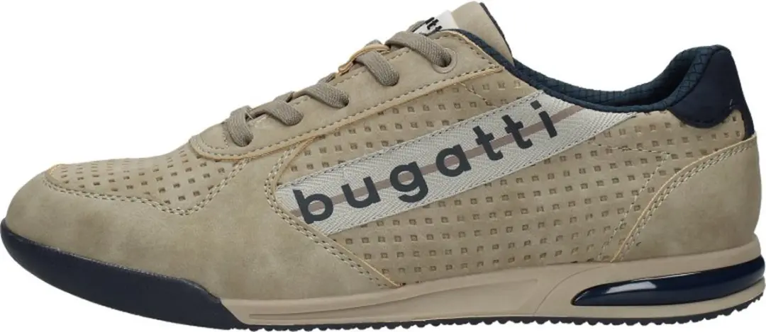 Bugatti Trevor Sneakers Laag - Beige - Maat 43 - afbeelding 2 van 6